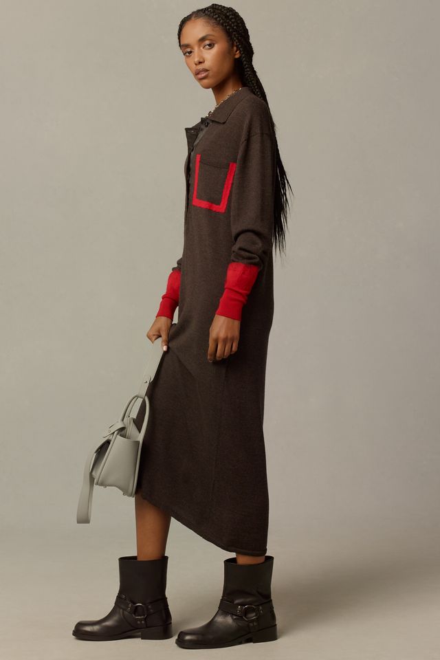 Beatrice .b Collared Wool Midi Dress #3