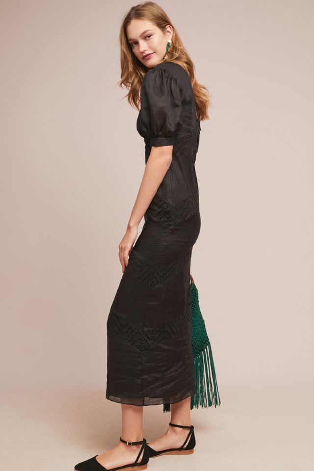 black lace off the shoulder maternity dress Madeline Off Shoulder Maternity Dress – Seven Women Maternity main image 1