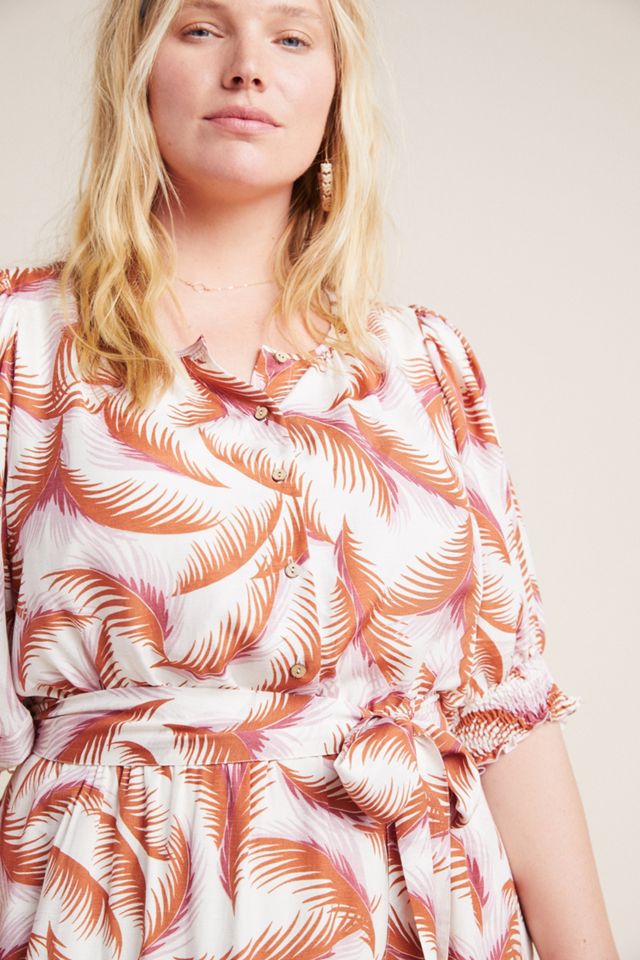 Nicole Puff-Sleeved Shirtdress #7