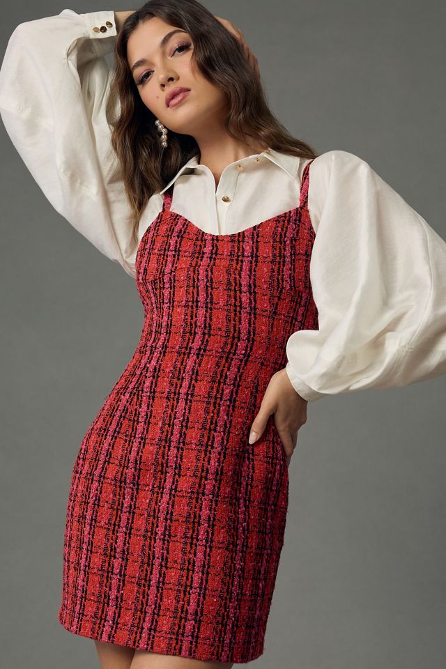 Endless Rose Sleeveless Sweetheart Tweed Dress #2