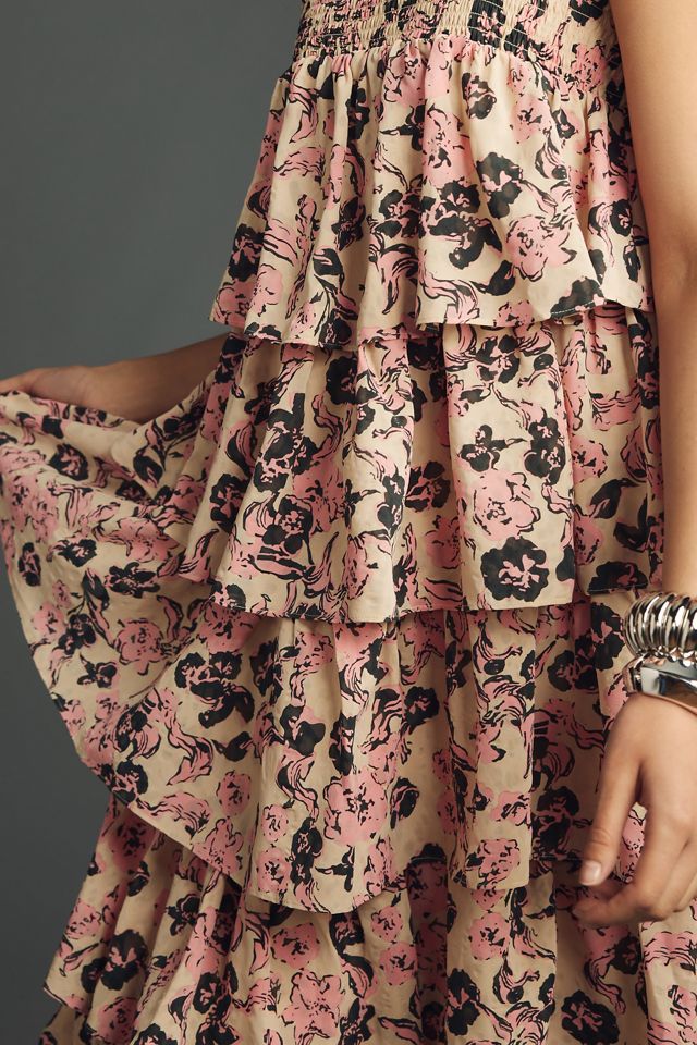 Endless Rose Sleeveless Tiered Ruffled Midi Dress #1