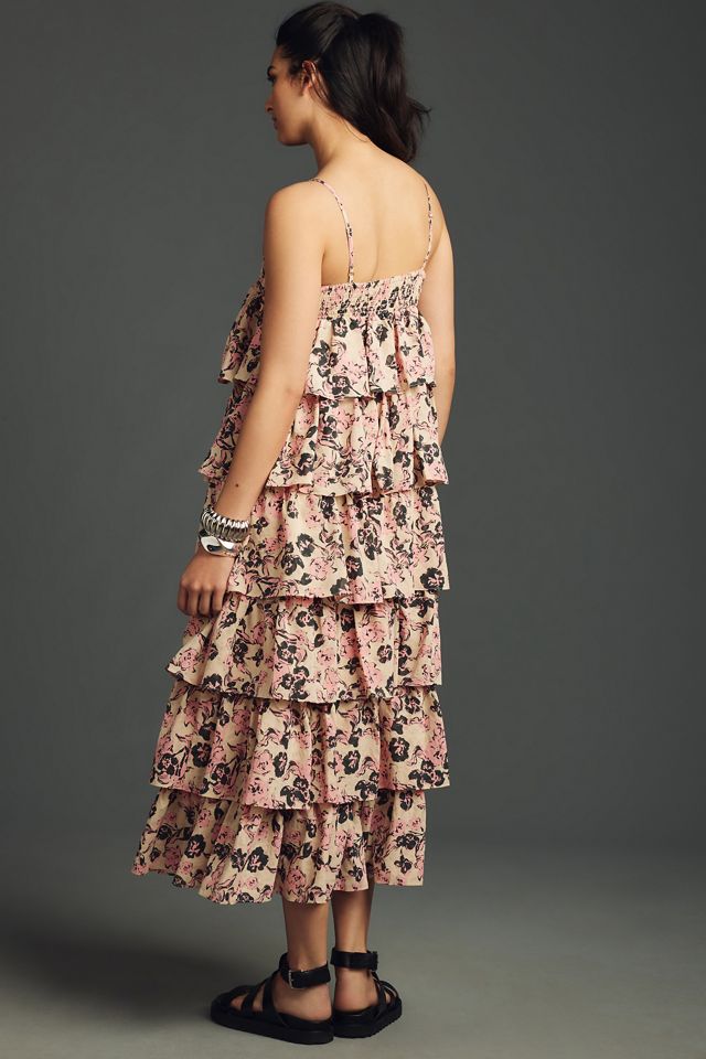 Endless Rose Sleeveless Tiered Ruffled Midi Dress #2