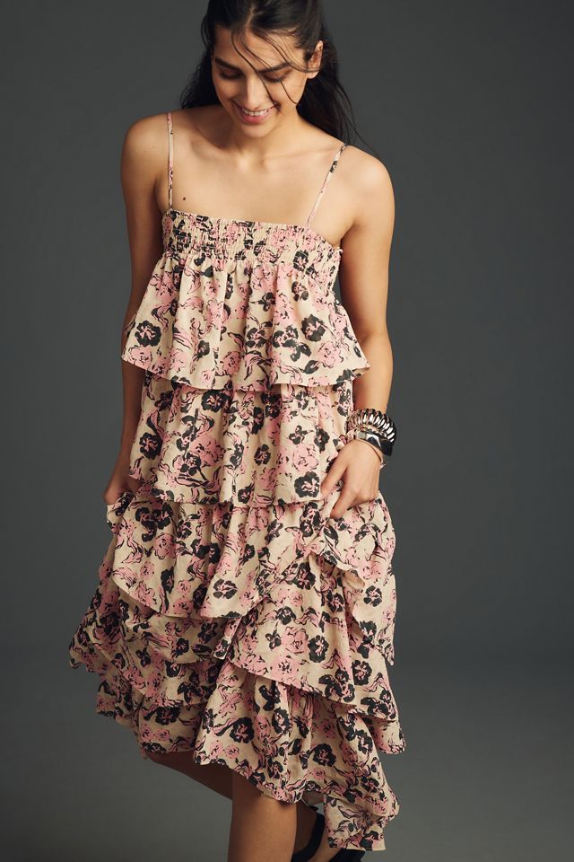 Endless Rose Sleeveless Tiered Ruffled Midi Dress #3