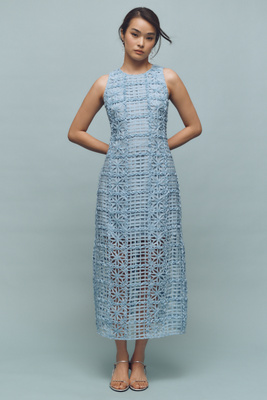 Sleeveless Textured Midi Dress en taille: 2XS chez Anthropologie - Endless Rose - Modalova