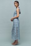Endless Rose Sleeveless Textured Midi Dress