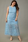 Endless Rose Sleeveless Textured Midi Dress