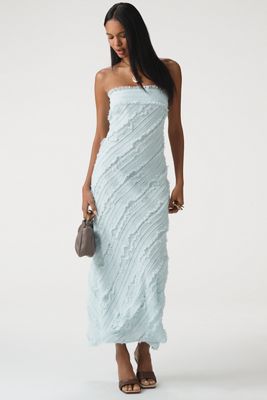 Maeve Sleeveless Scoop-Neck Chain-Trim Cutout Midi Dress