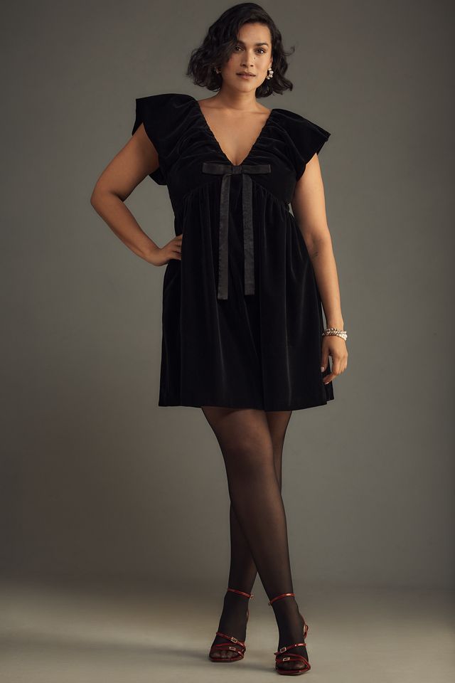 Endless Rose Velvet Bow Mini Dress #6