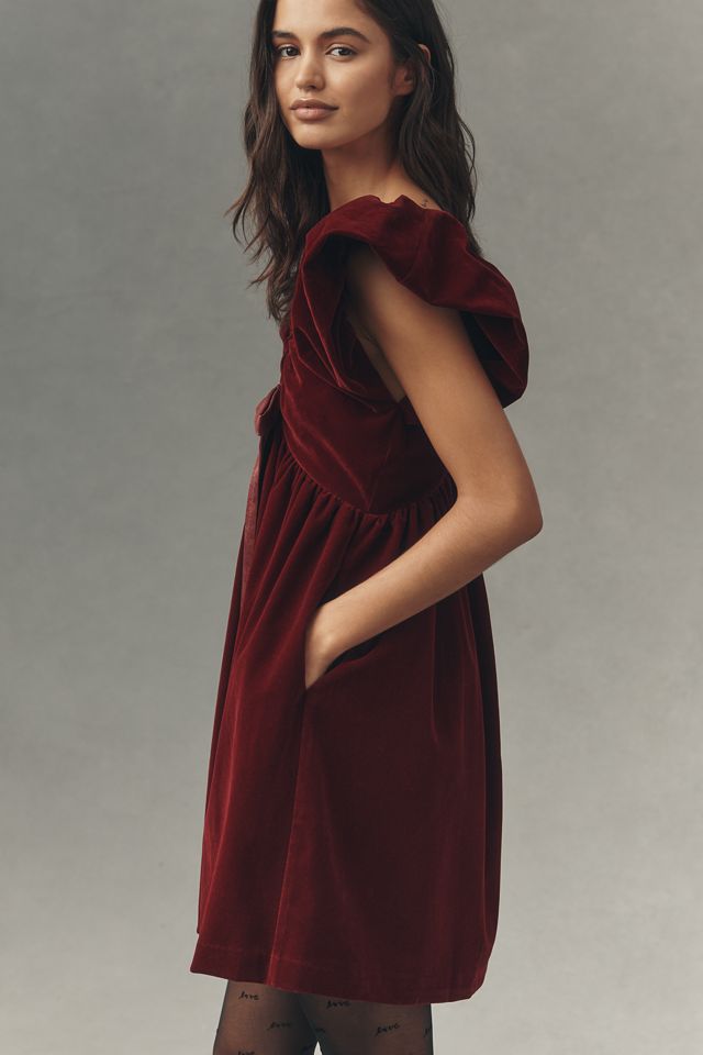 Endless Rose Velvet Bow Mini Dress #3