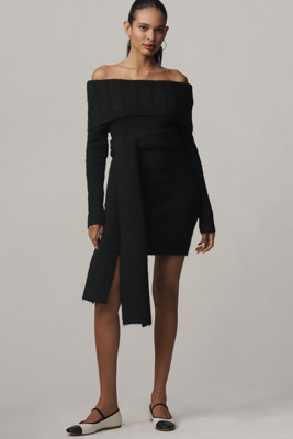 Endless Rose Off-The-Shoulder Sweater Dress | Anthropologie