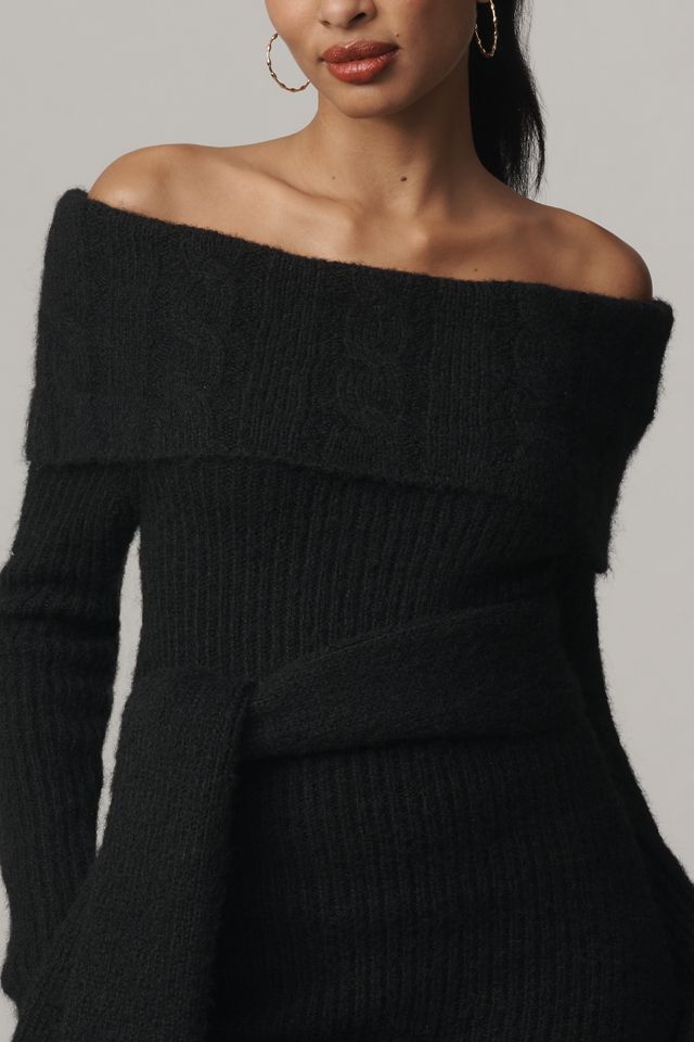 Endless Rose Off-The-Shoulder Sweater Dress #1
