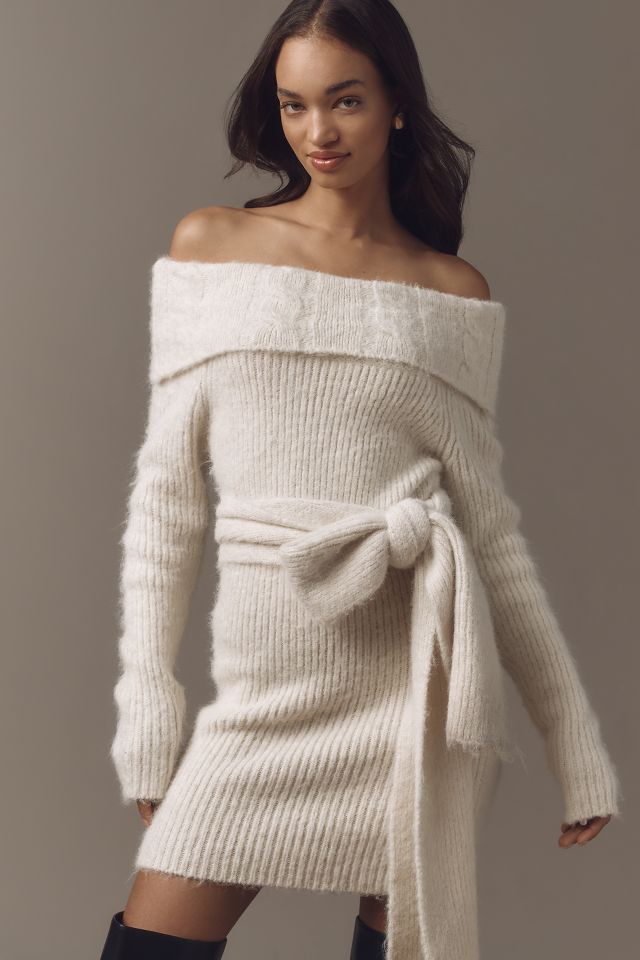 Endless Rose Off The Shoulder Sweater Dress