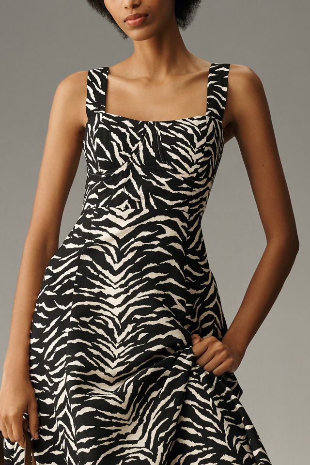 Endless Rose Square-Neck Back-Cutout A-Line Midi Dress #2