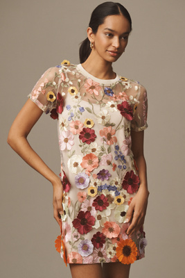 Anthropologie ★ Endless Rose Floral Embroidered Midi Dress Endless Rose Sleeveless Floral Embroidered Midi Dress
