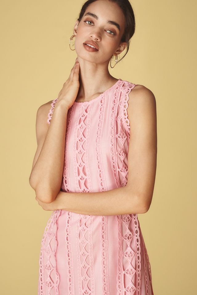 Endless Rose Textured Sleeveless Midi Dress | Anthropologie