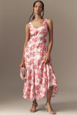 ENDLESS ROSE SLEEVELESS SCOOP-NECK A-LINE MIDI DRESS 