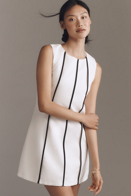 ENDLESS ROSE LINEN BLEND SHIFT DRESS 
