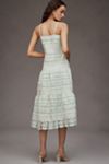 Endless Rose Linen Blend Sleeveless Square-Neck A-Line Midi Dress