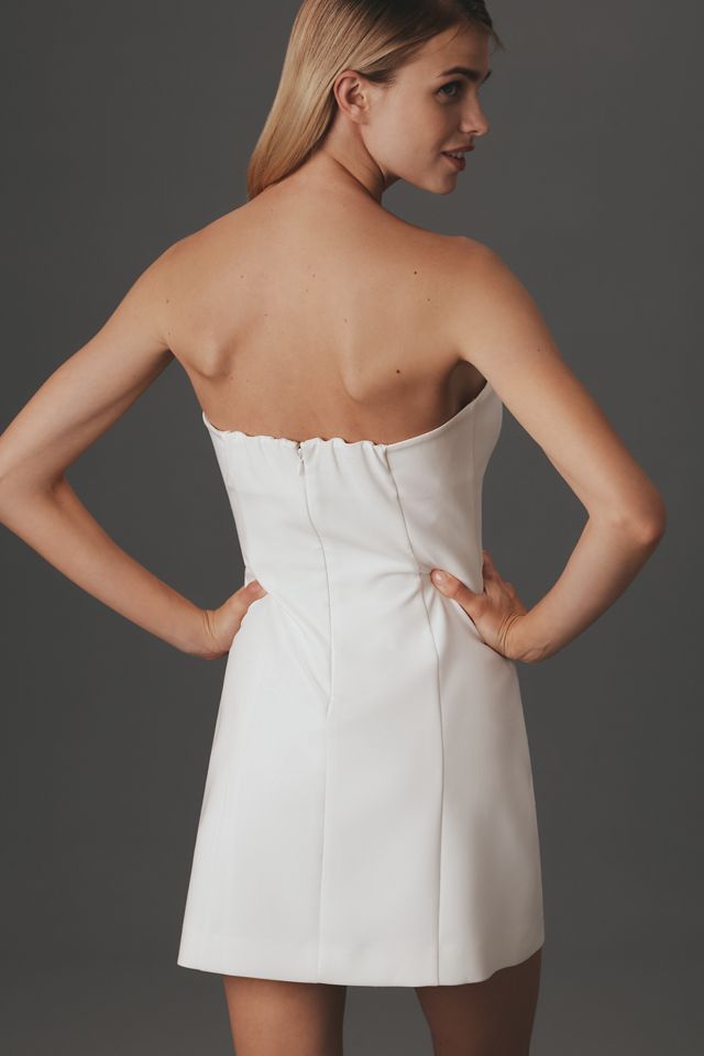 Endless Rose Strapless Sweetheart Button-Front Mini Dress #1