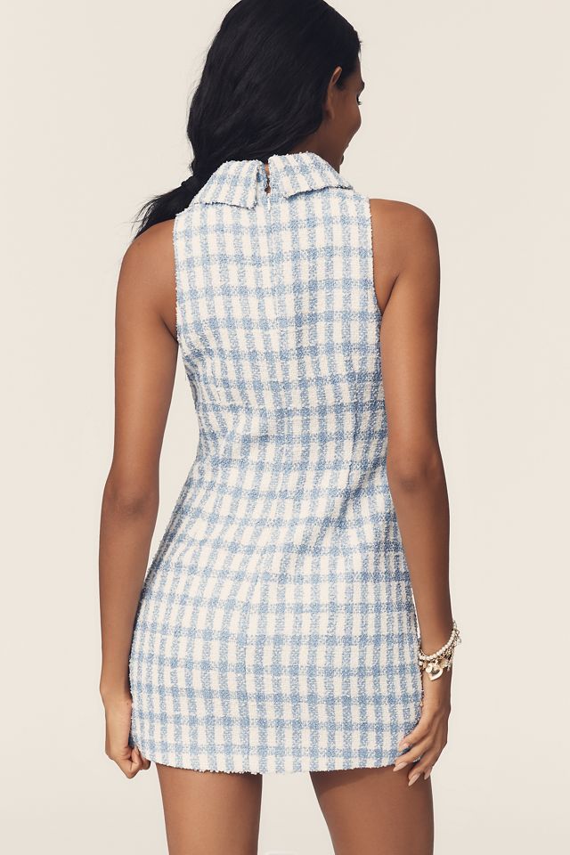 Endless Rose Collared Tweed Mini Dress