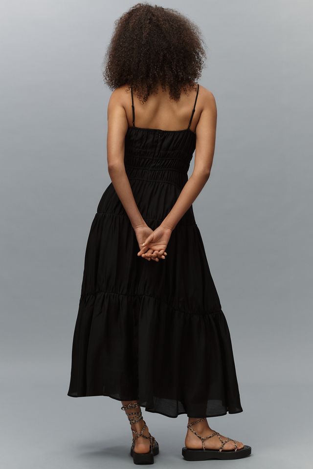 Endless Rose Sleeveless Smocked Tiered A-Line Midi Dress #2