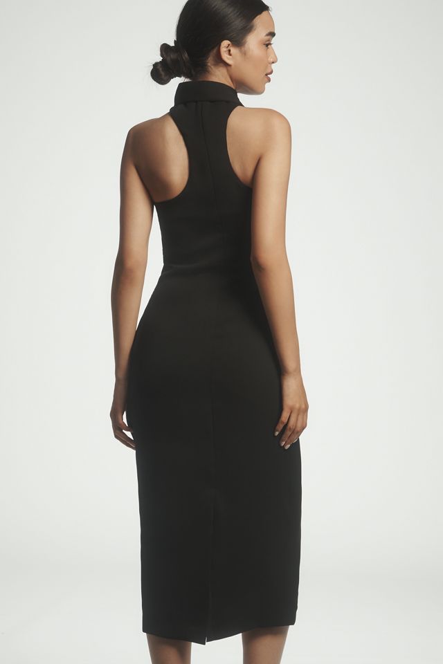 Endless Rose Strapless Scarf Column Midi Dress #1