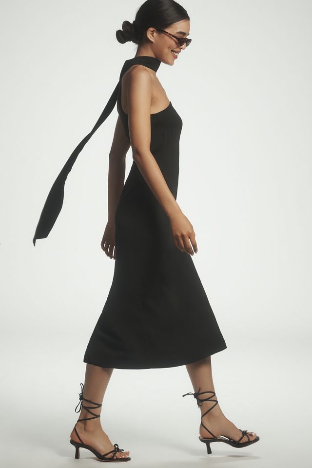 Endless Rose Strapless Scarf Column Midi Dress #2