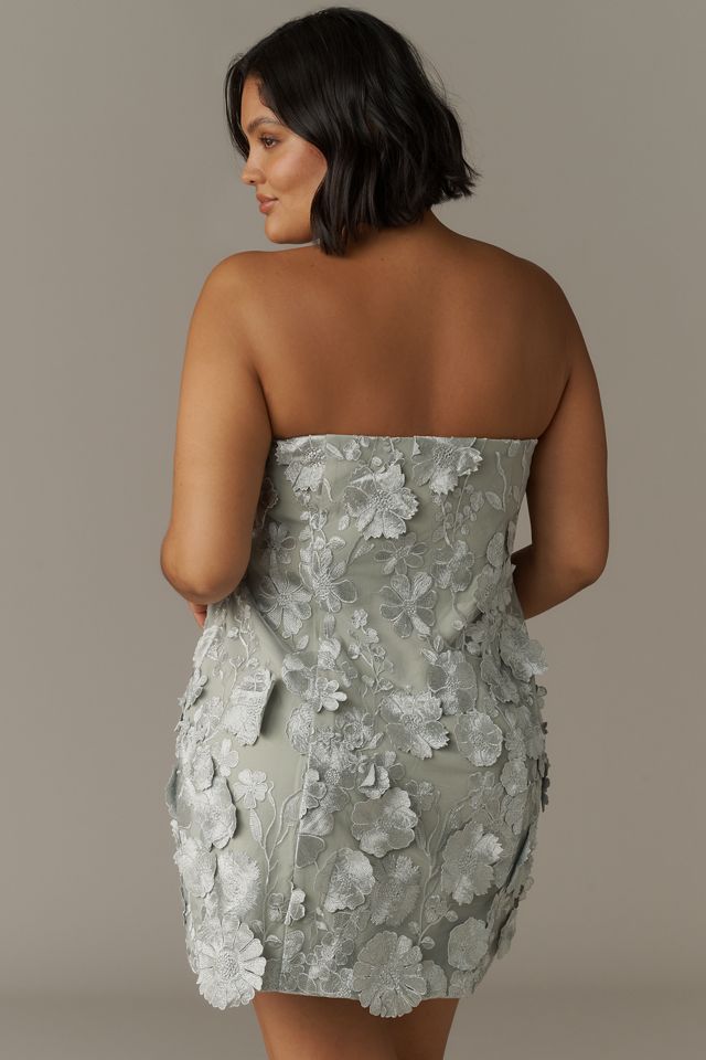 Endless Rose Strapless Floral Embroidered Mini Dress #6