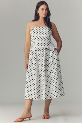 Endless Rose Strapless Drop-Waist Midi Dress