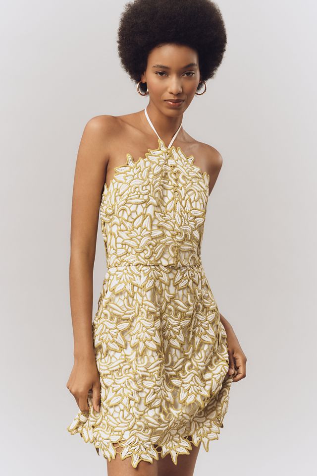 Endless Rose Halter Lace Mini Dress #1