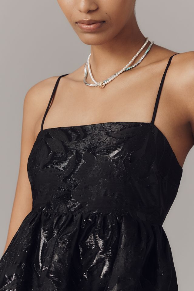 Endless Rose Square-Neck Babydoll Mini Dress #1