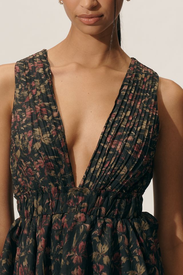 Endless Rose Sleeveless V-Neck Tiered Midi Dress #1