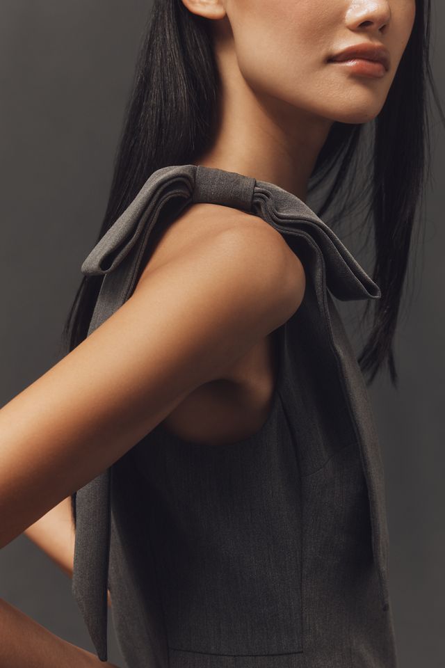 Endless Rose One-Shoulder Bow Mini Dress #3