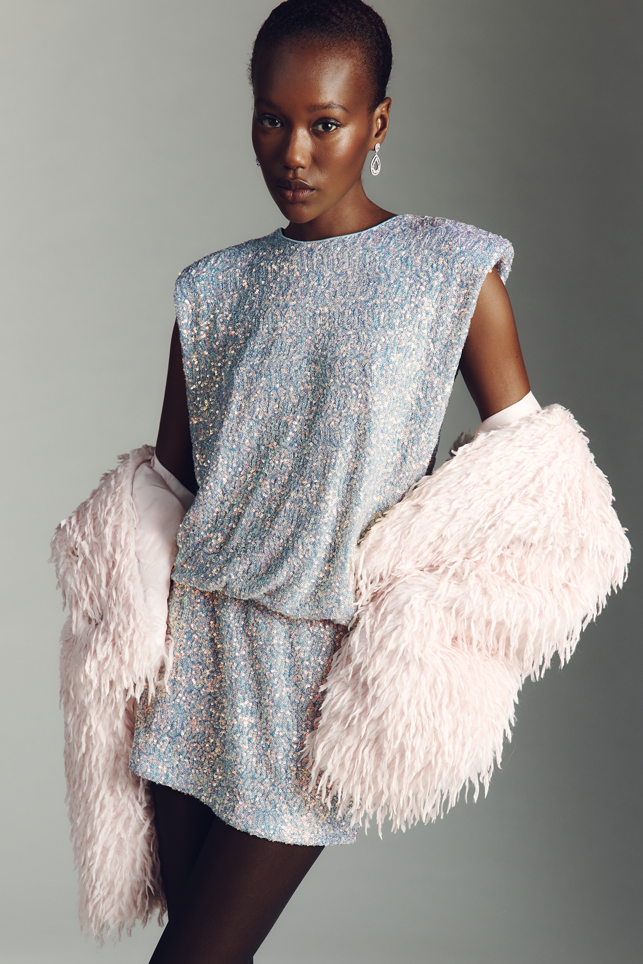 Endless Rose Sleeveless Sequin Mini Dress