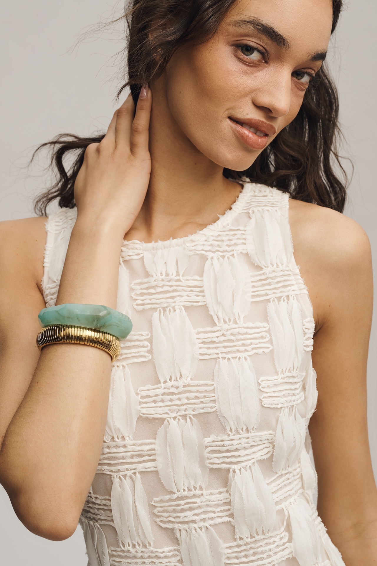 Endless Rose Sleeveless Textured Column Dress