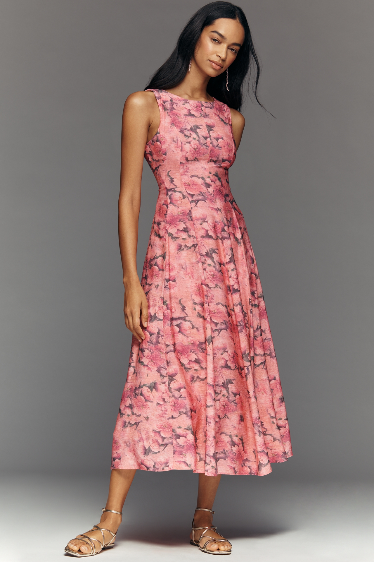 Endless Rose Sleeveless Floral Midi Dress