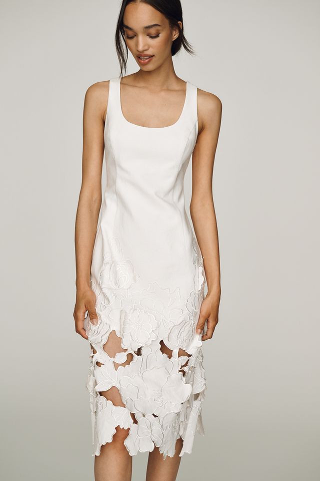 Endless Rose 3D Midi Dress | Anthropologie