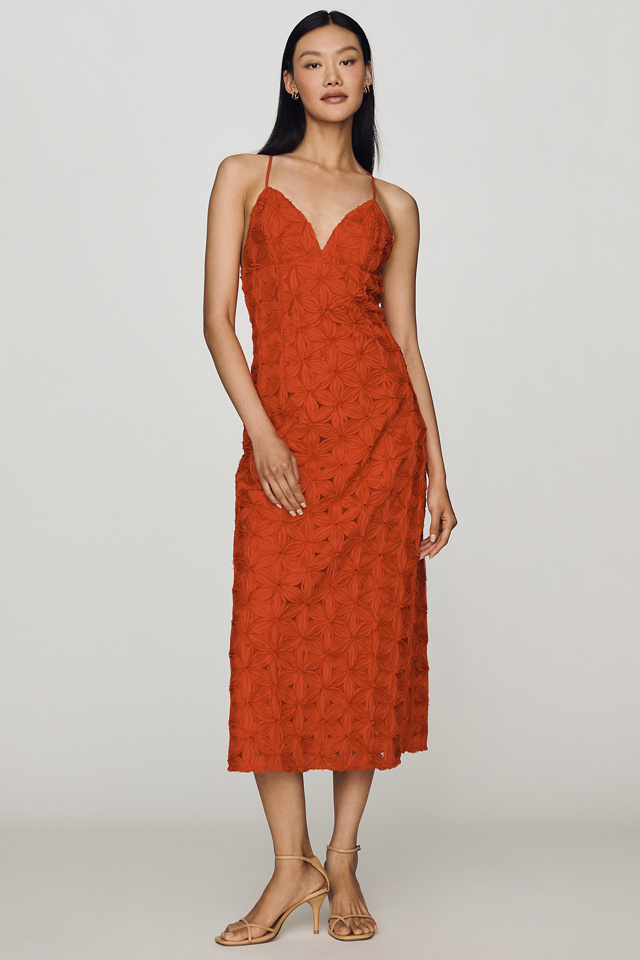 Endless Rose Textured Midi Dress