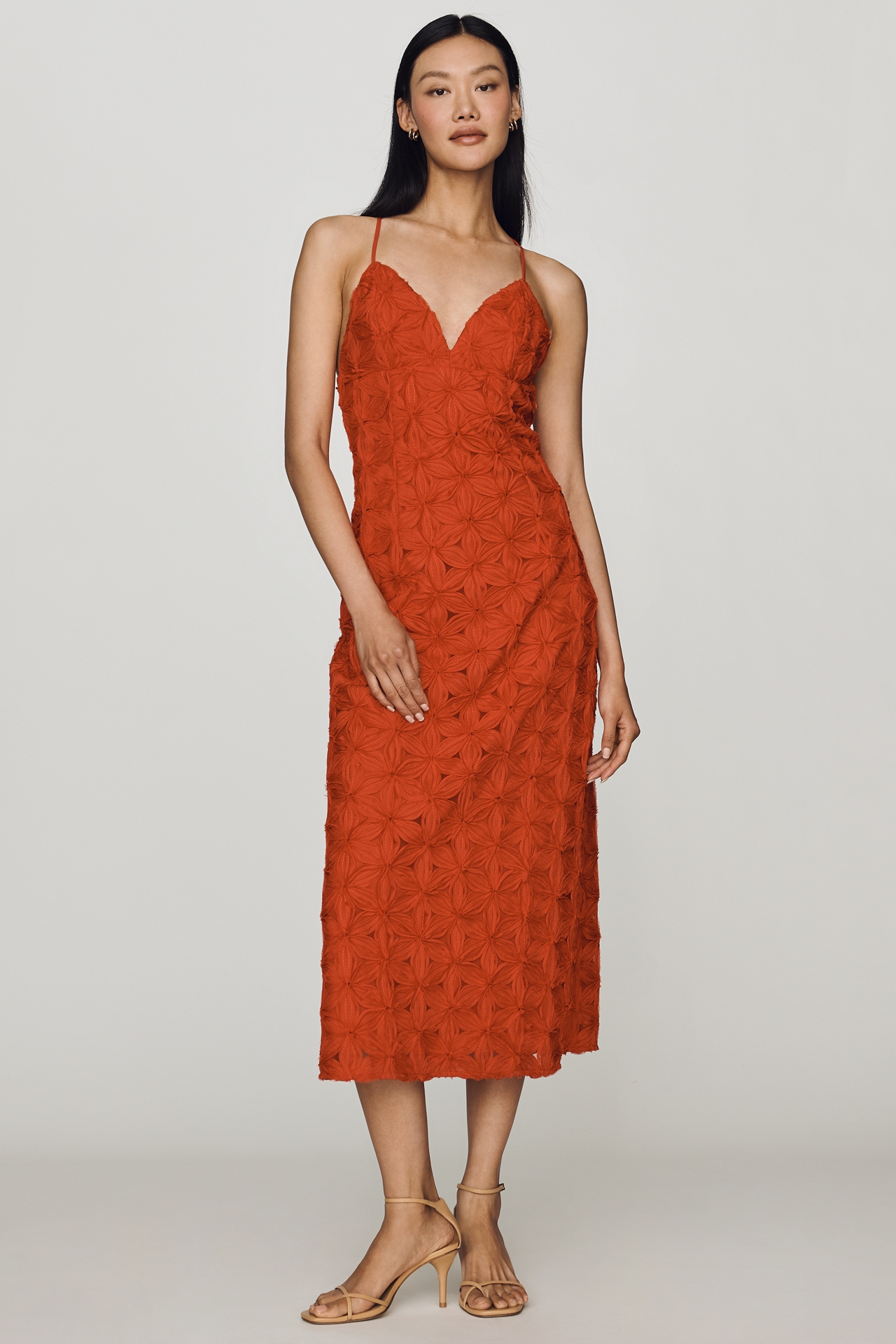 Endless Rose Textured Midi Dress