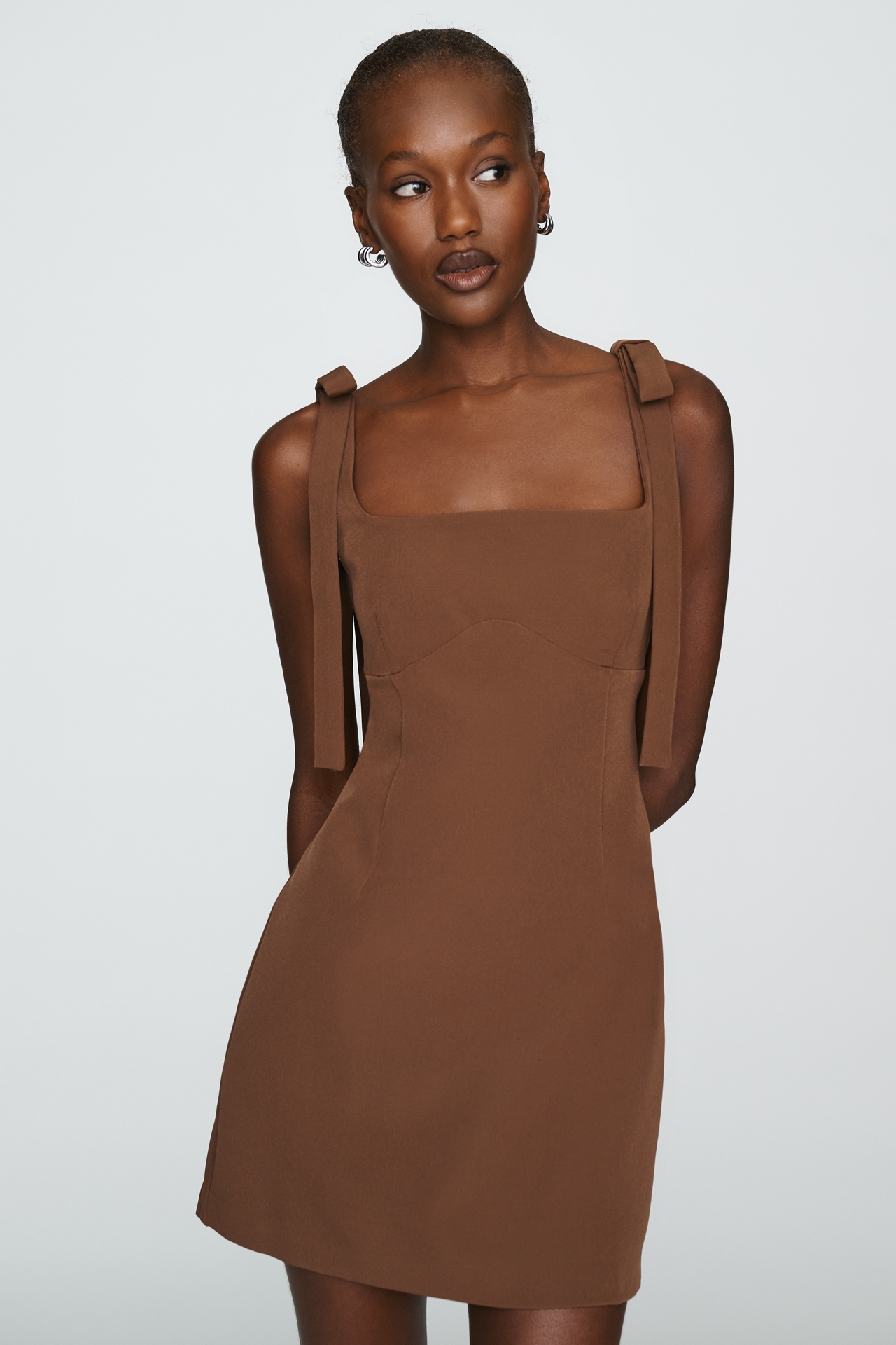 Endless Rose Bow-Strap Shift Dress