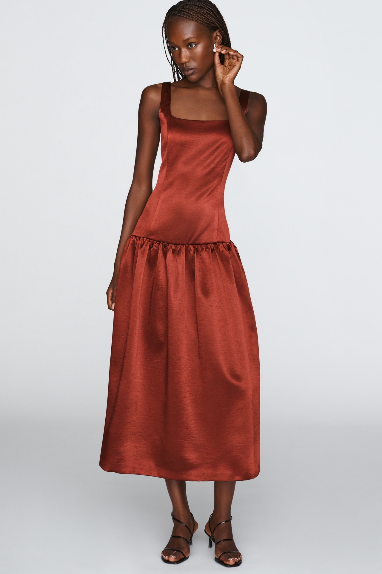 Endless Rose Drop Waist Midi Dress
