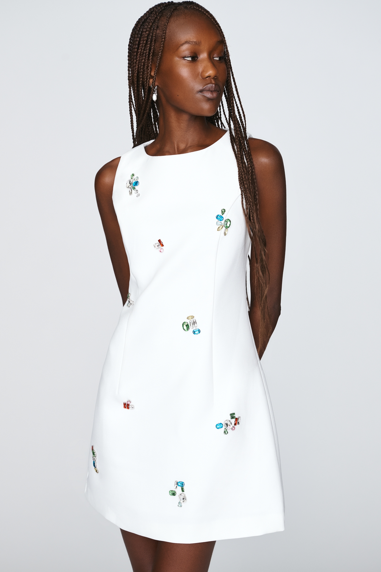 Endless Rose Bejeweled A-Line Mini Dress