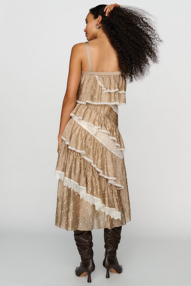 Endless Rose Layered Ruffle Midi Dress #1