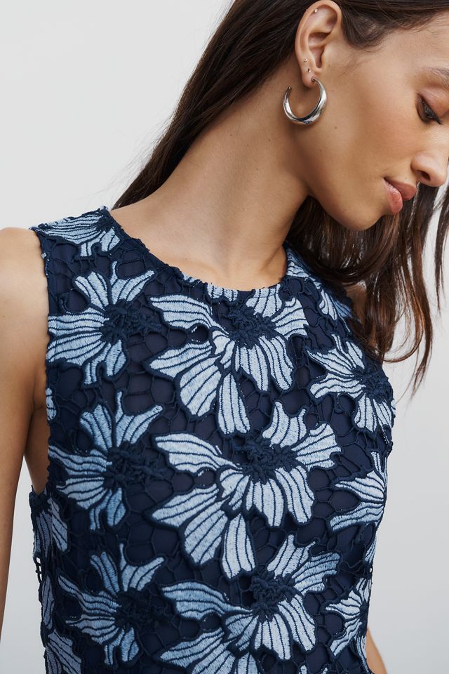 English Factory Floral Embroidered Midi Dress #1