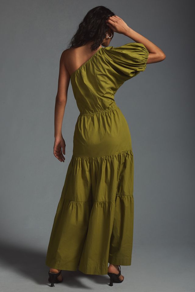 S/W/F Tiered One-Shoulder Dress #1