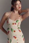 S/W/F Drop-Waist Halter Maxi Dress