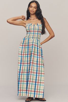 S/W/F Sleeveless Sweetheart A-Line Maxi Dress