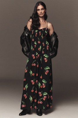 S/w/f Sleeveless Sweetheart A-line Maxi Dress In Black