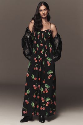 S/W/F Sleeveless Sweetheart A-Line Maxi Dress