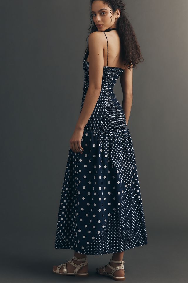 dress blue bravos marines Azure Sun Drop Waist Split Maxi Dress Light Blue